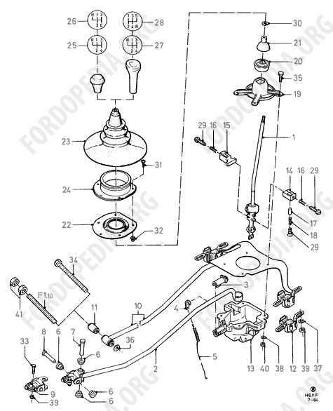 ford transmission parts diagram