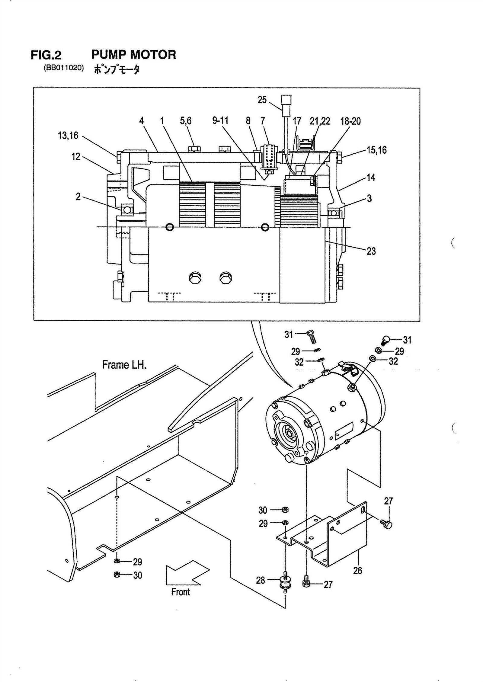 fork truck parts diagram