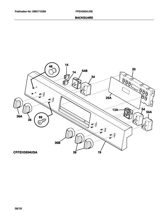 frigidaire electric stove parts diagram