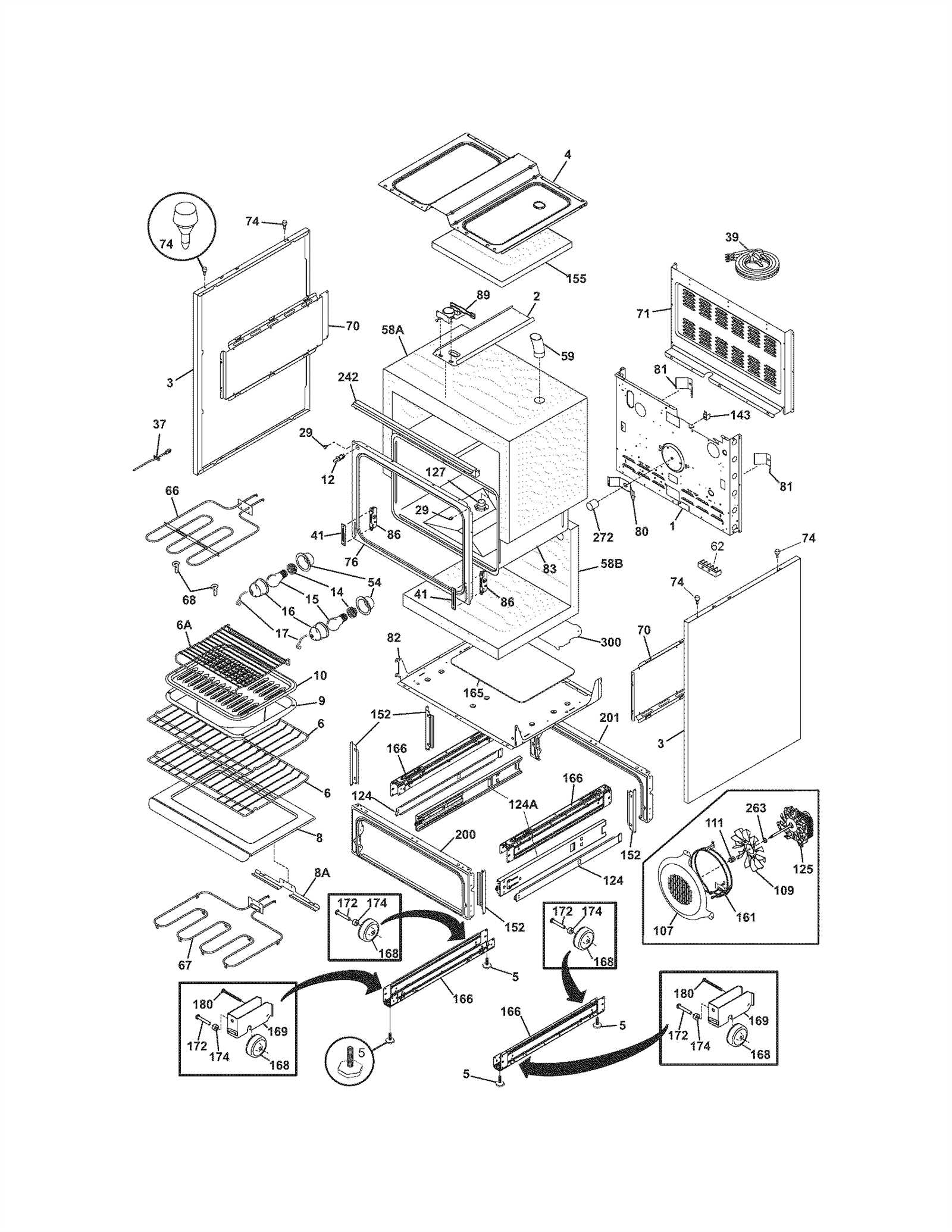 frigidaire electric stove parts diagram