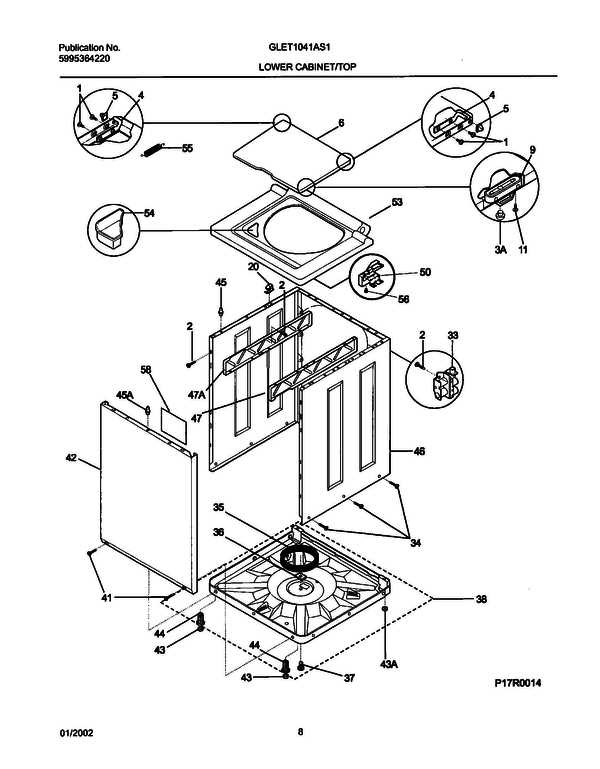 frigidaire stackable washer dryer parts diagram