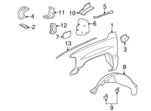 front chevrolet tahoe parts diagram