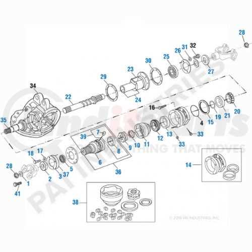 front differential parts diagram