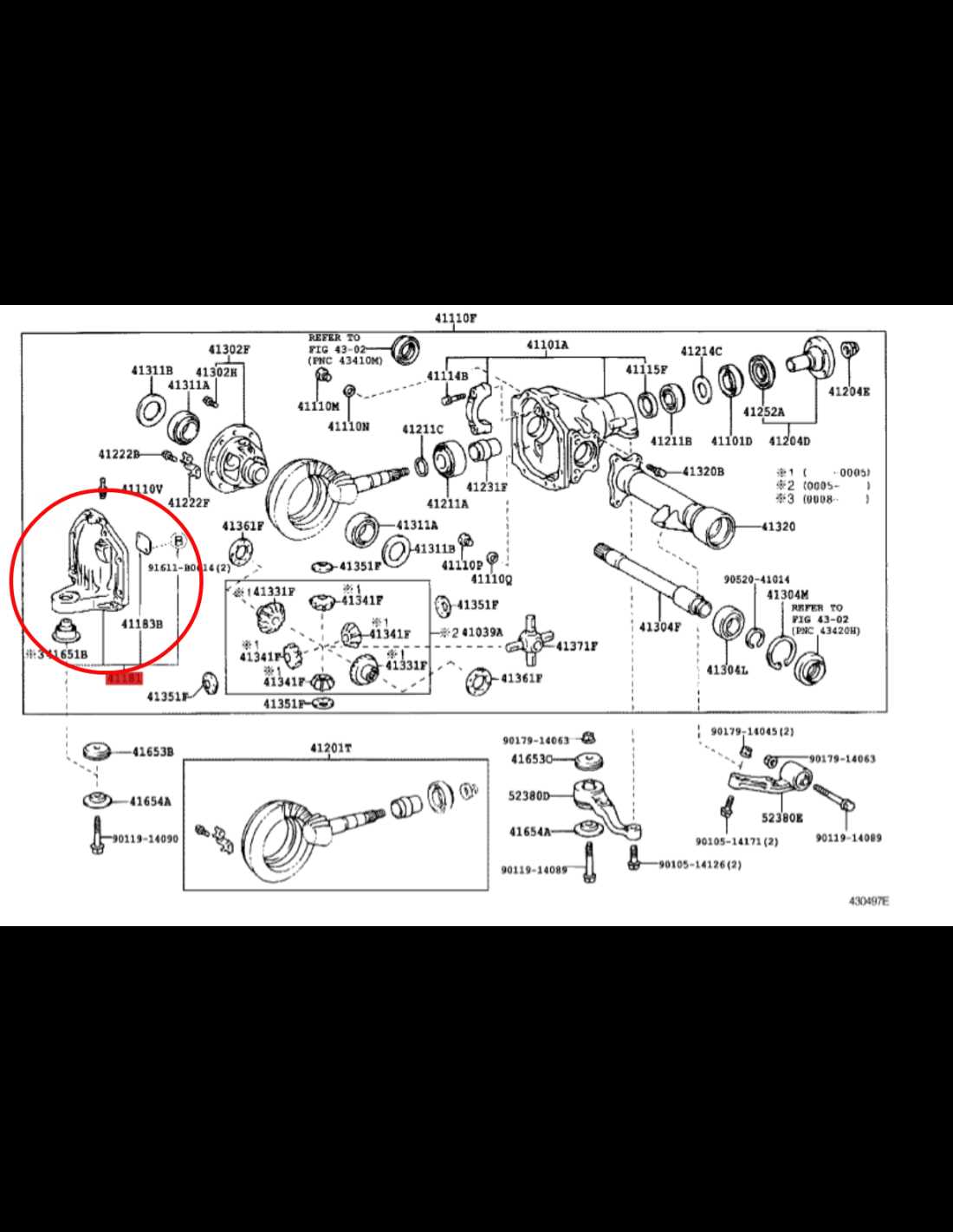 front differential parts diagram