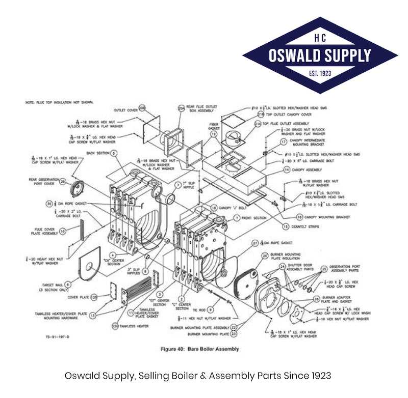 gas boiler parts diagram