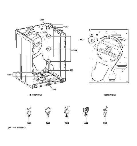 ge dryer parts diagram