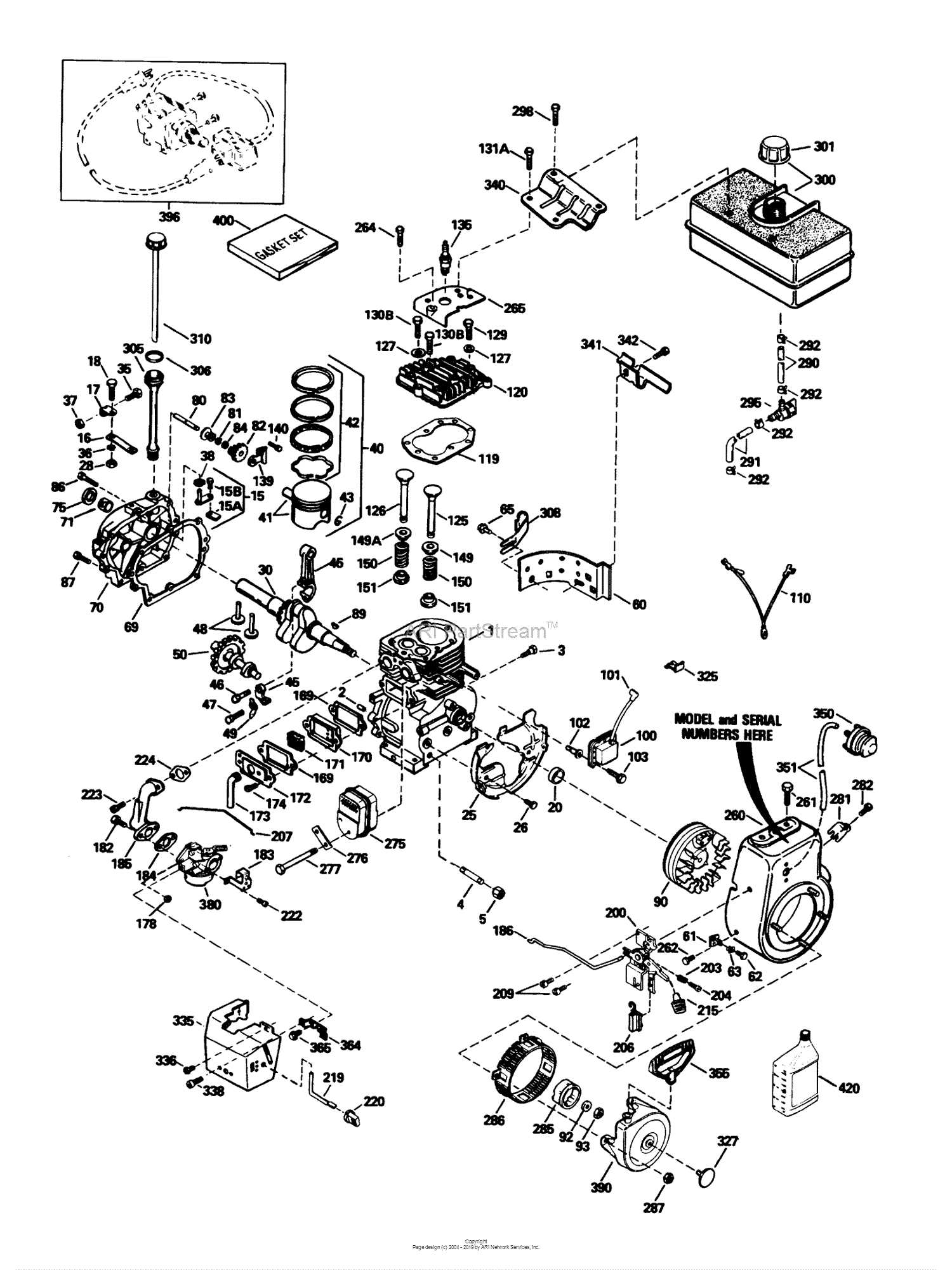 gilson snowblower parts diagram