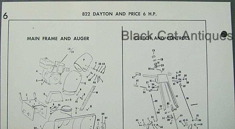 gilson snowblower parts diagram