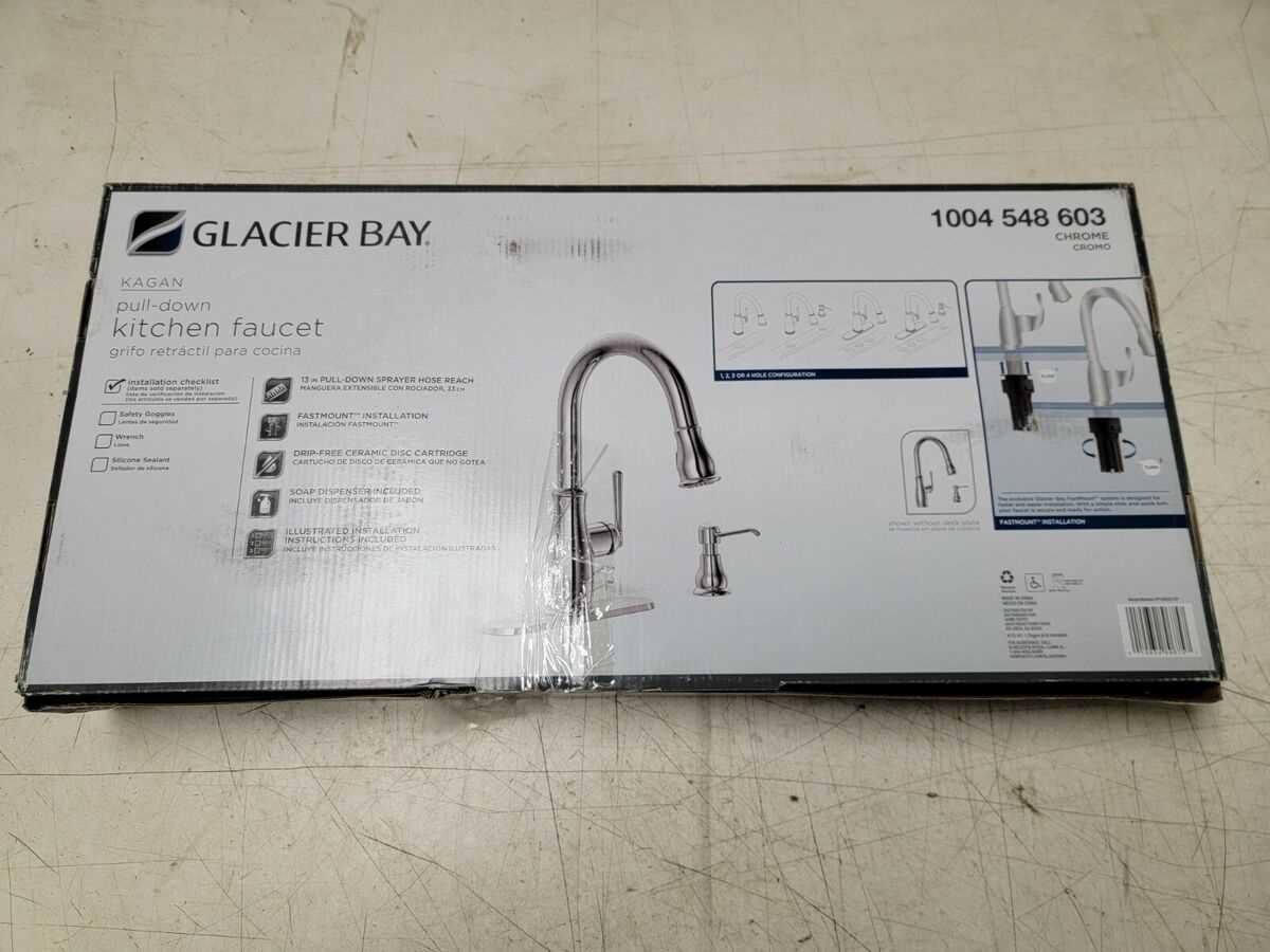 glacier bay kitchen faucet parts diagram