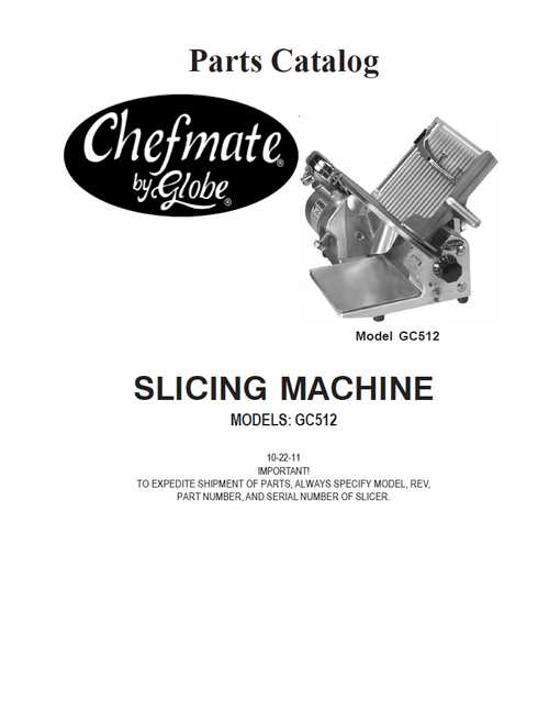 globe slicer parts diagram