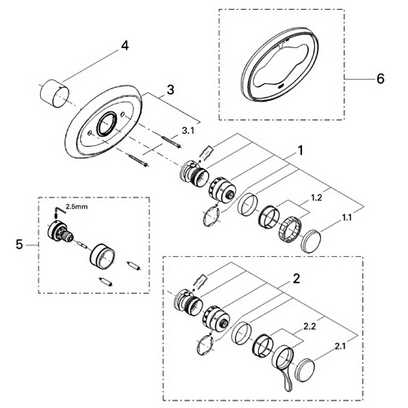 grohe bathroom faucet parts diagram