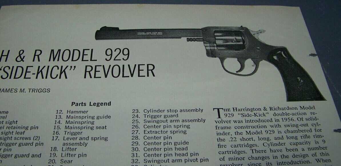 h&r model 929 parts diagram