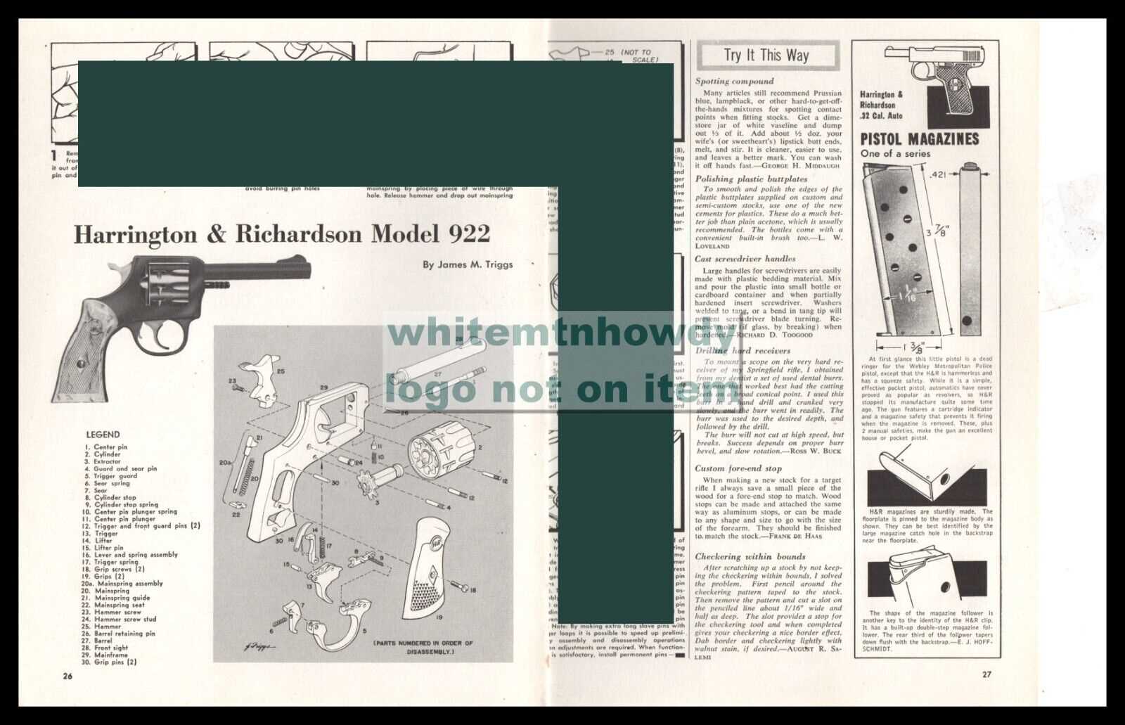 h&r model 929 parts diagram h&r model 929 parts diagram
