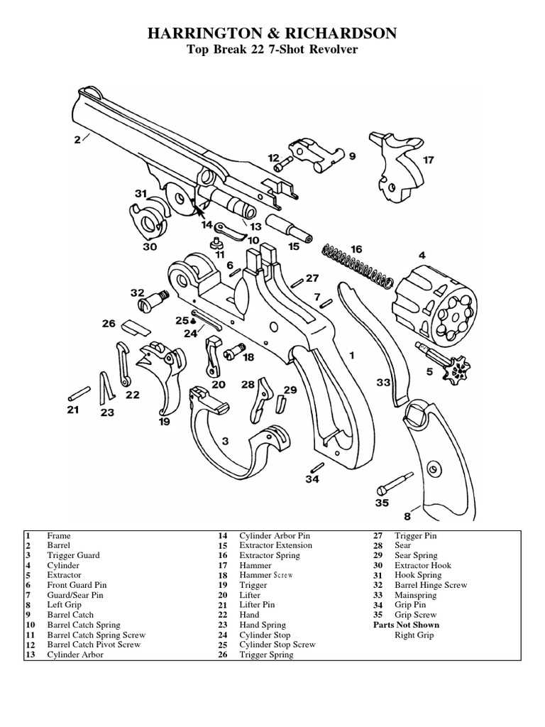 harrington and richardson parts diagram