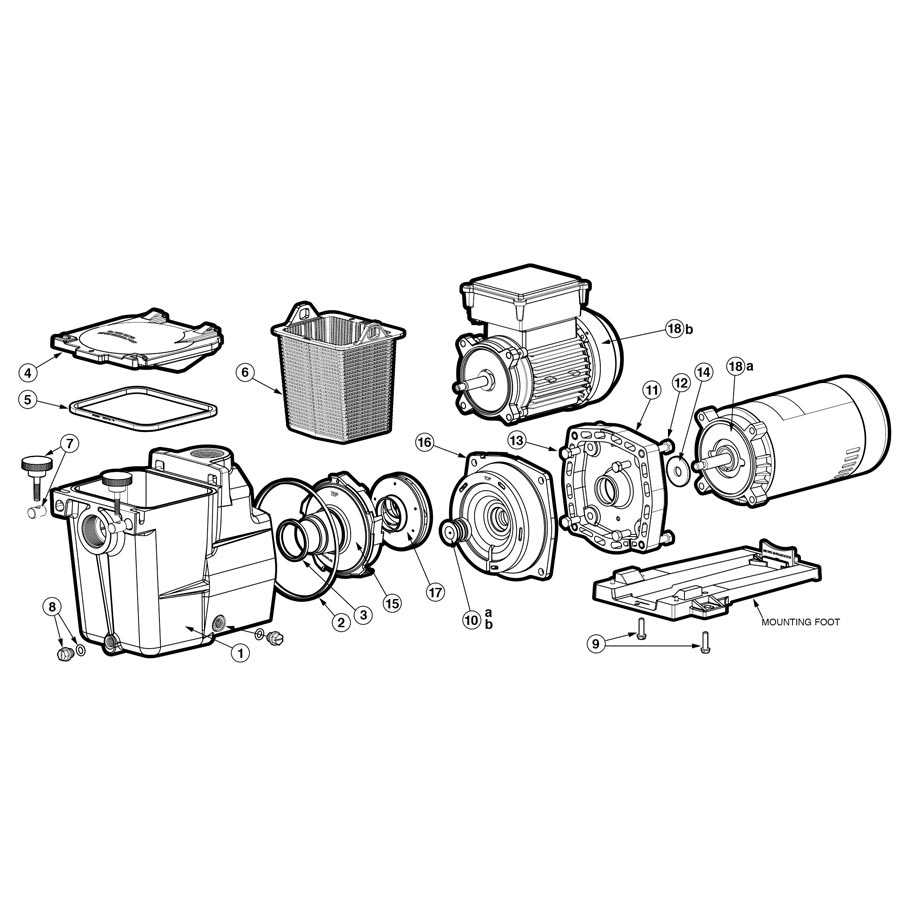 hayward super ii pump parts diagram