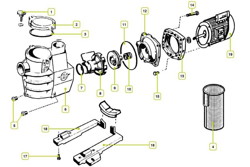 hayward super pump parts diagram