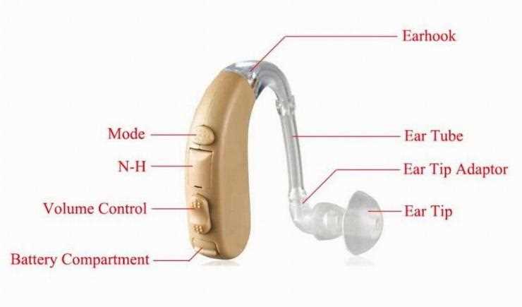 hearing aid parts diagram