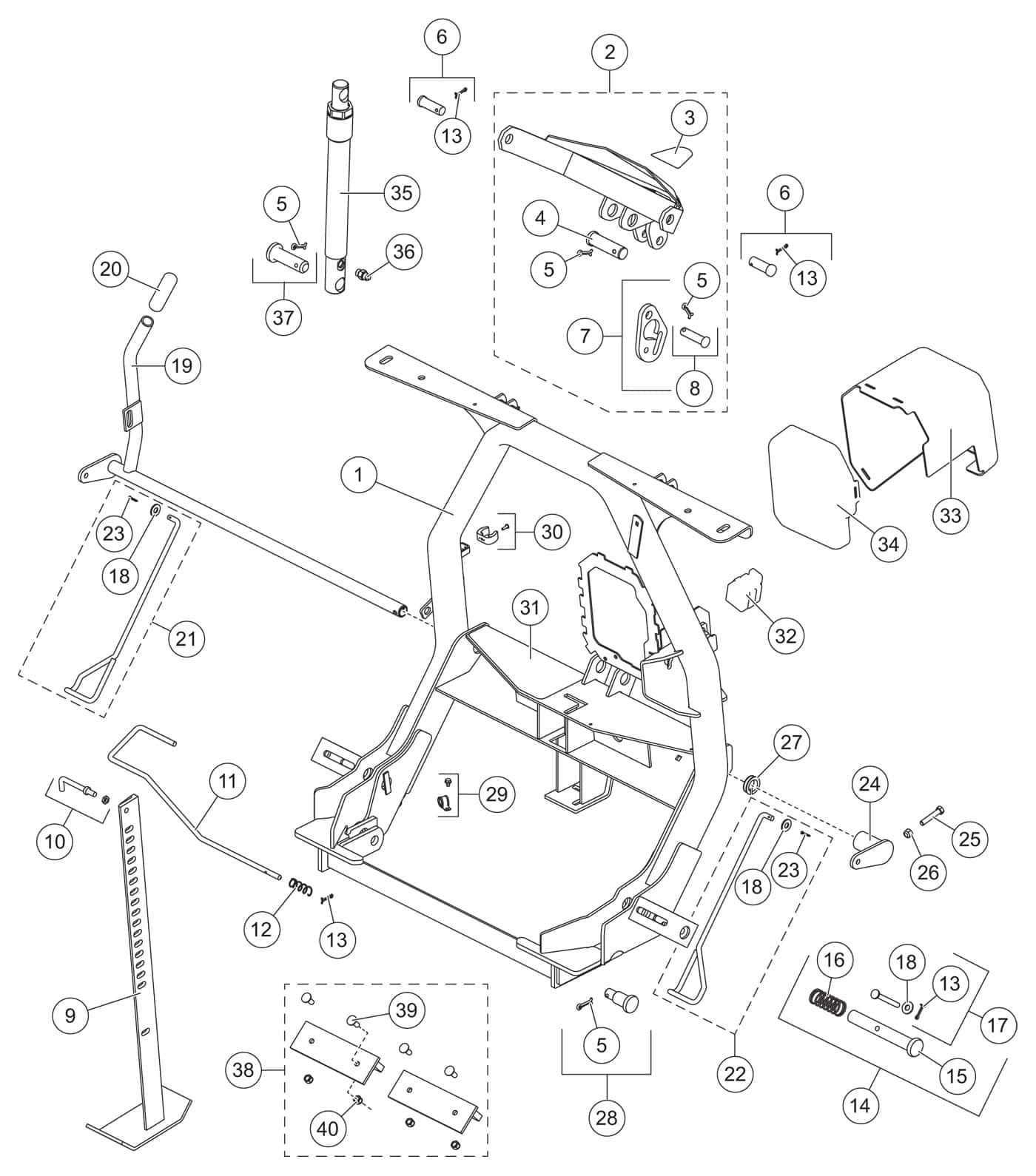 hiniker plow parts diagram