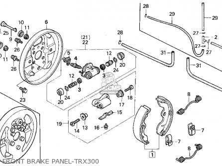 honda 300 fourtrax parts diagram