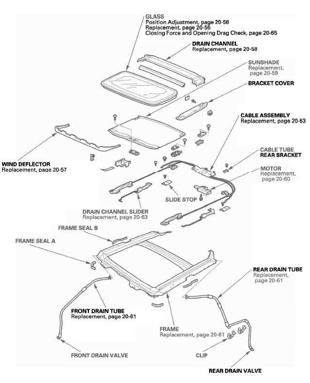 honda cr v body parts diagram