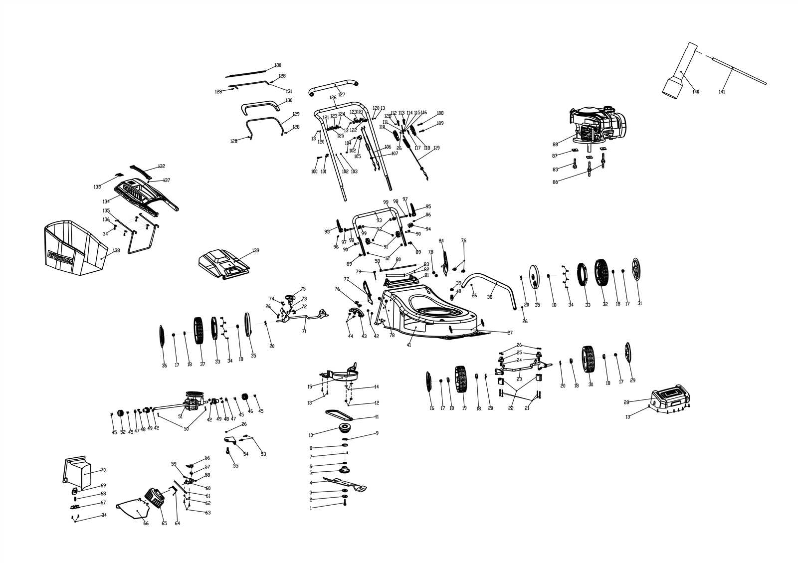 honda gcv170 parts diagram