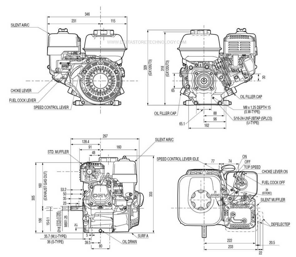 honda gx120 parts diagram