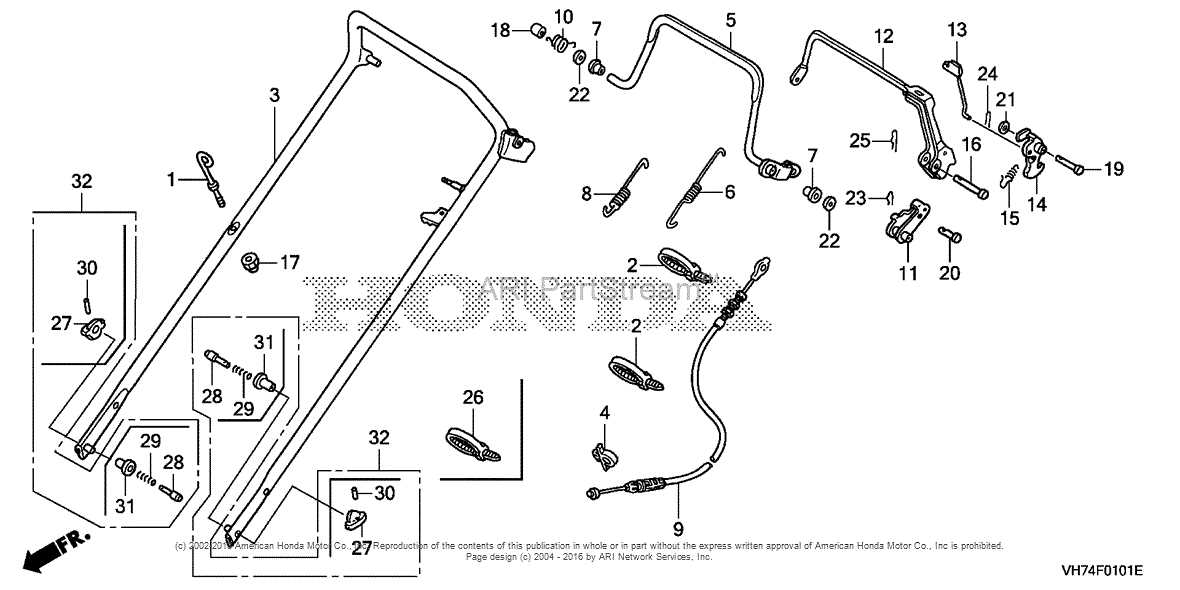 honda hrx2172hxa parts diagram