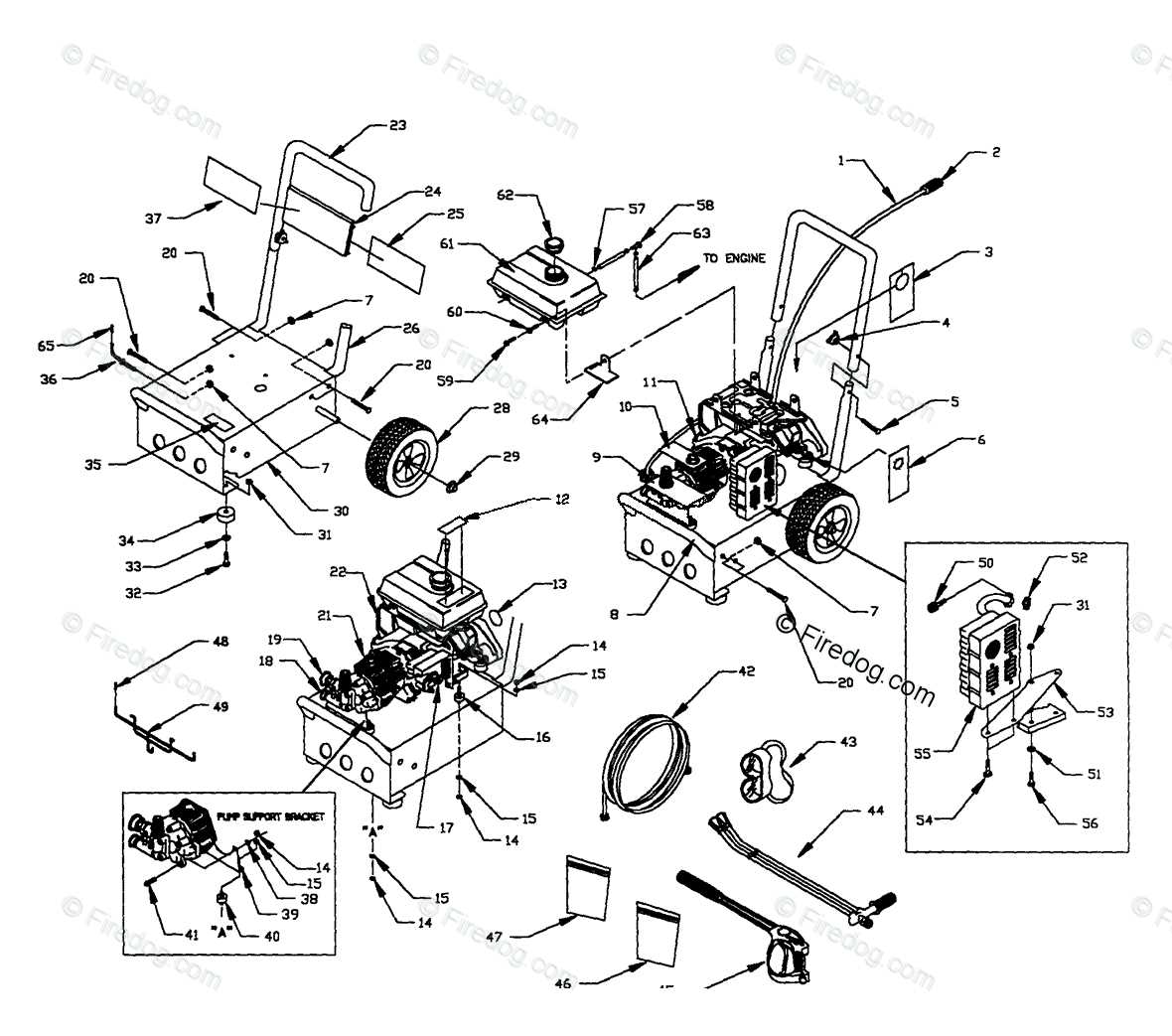 honda power washer parts diagram