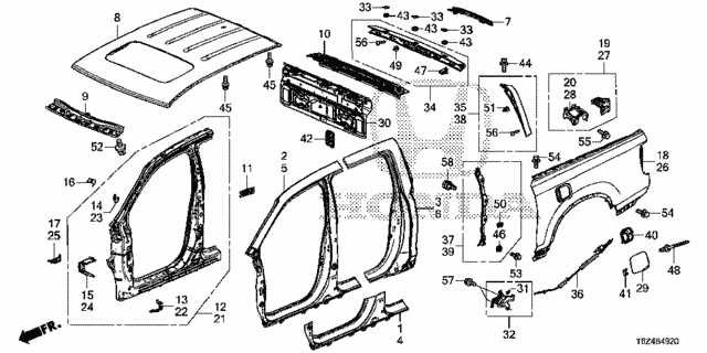 honda ridgeline parts diagram