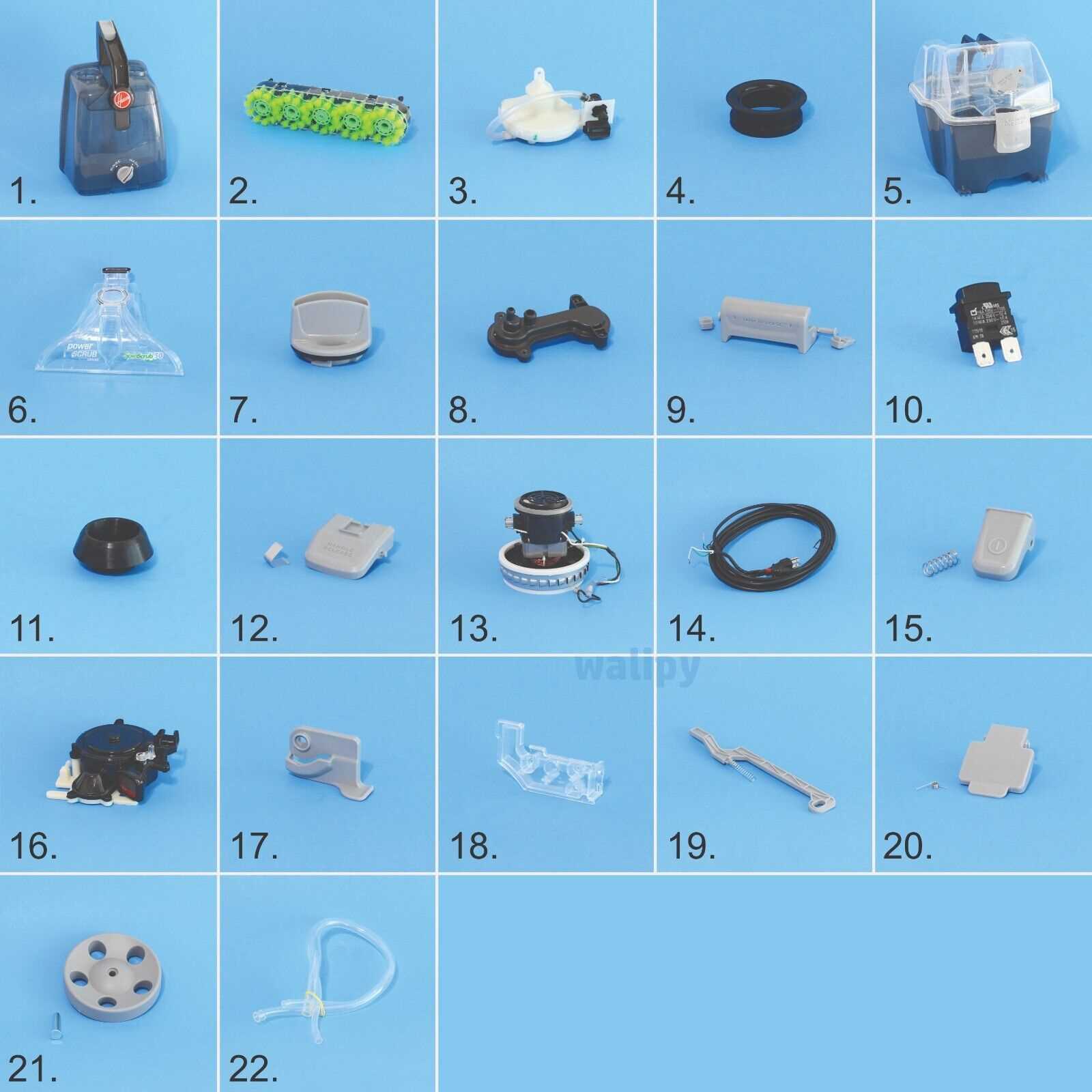 hoover steamvac parts diagram