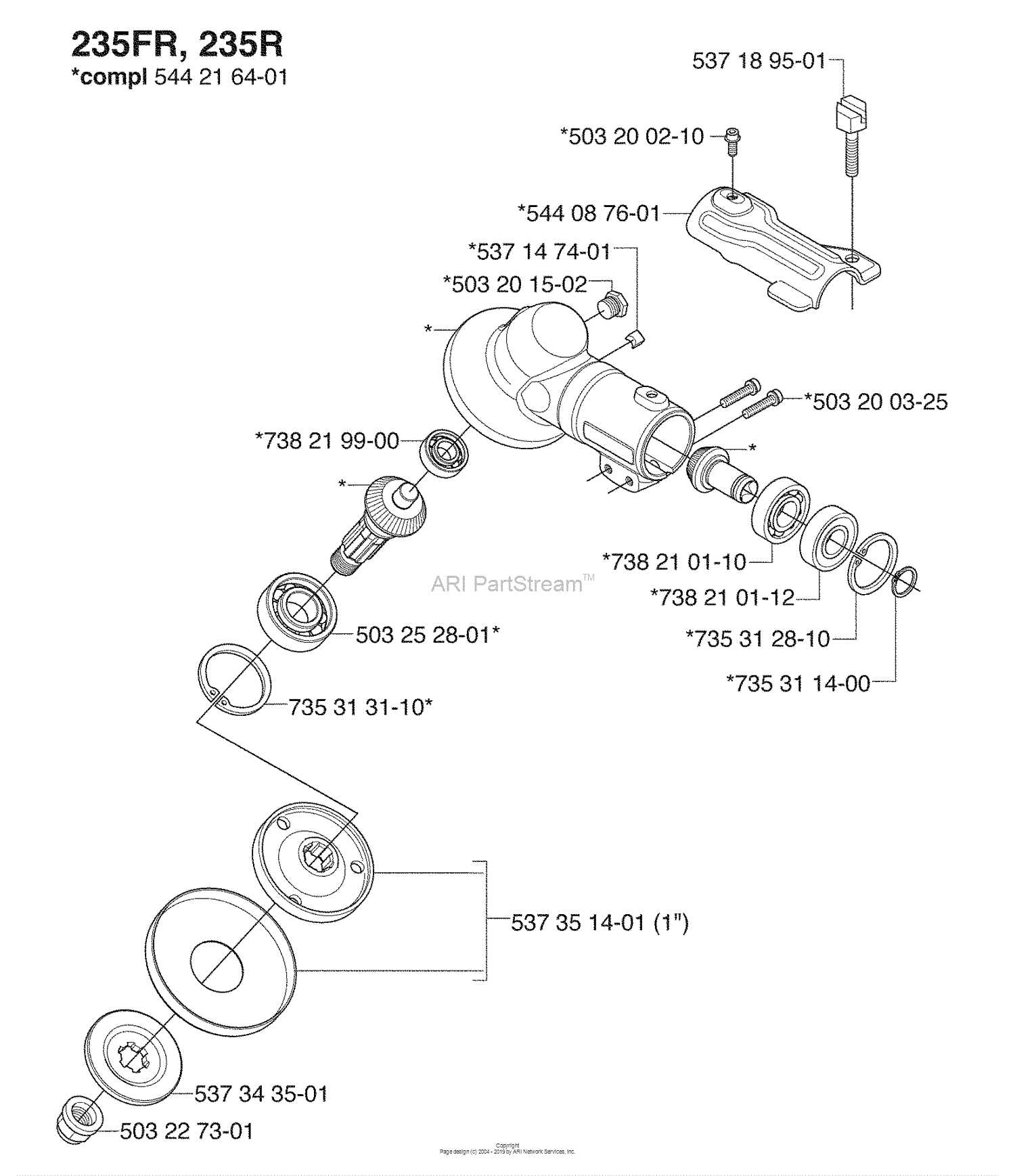 husqvarna 235 parts diagram