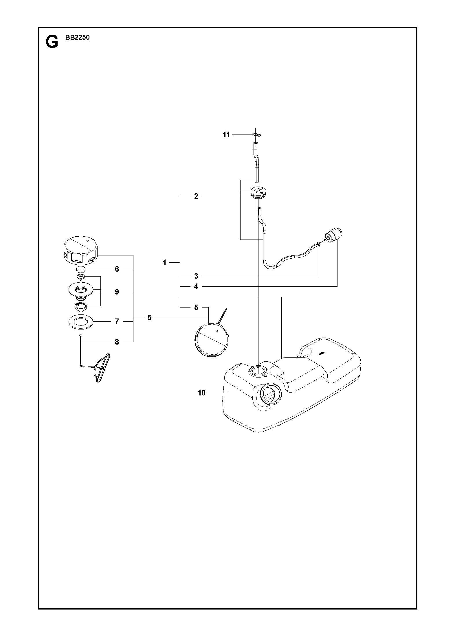 husqvarna 350bt parts diagram