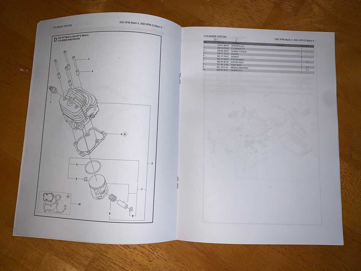 husqvarna 550xp parts diagram