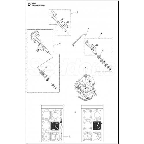 husqvarna k770 parts diagram