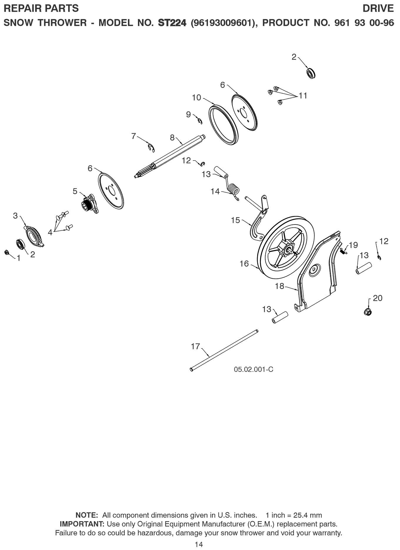 husqvarna st 230p parts diagram