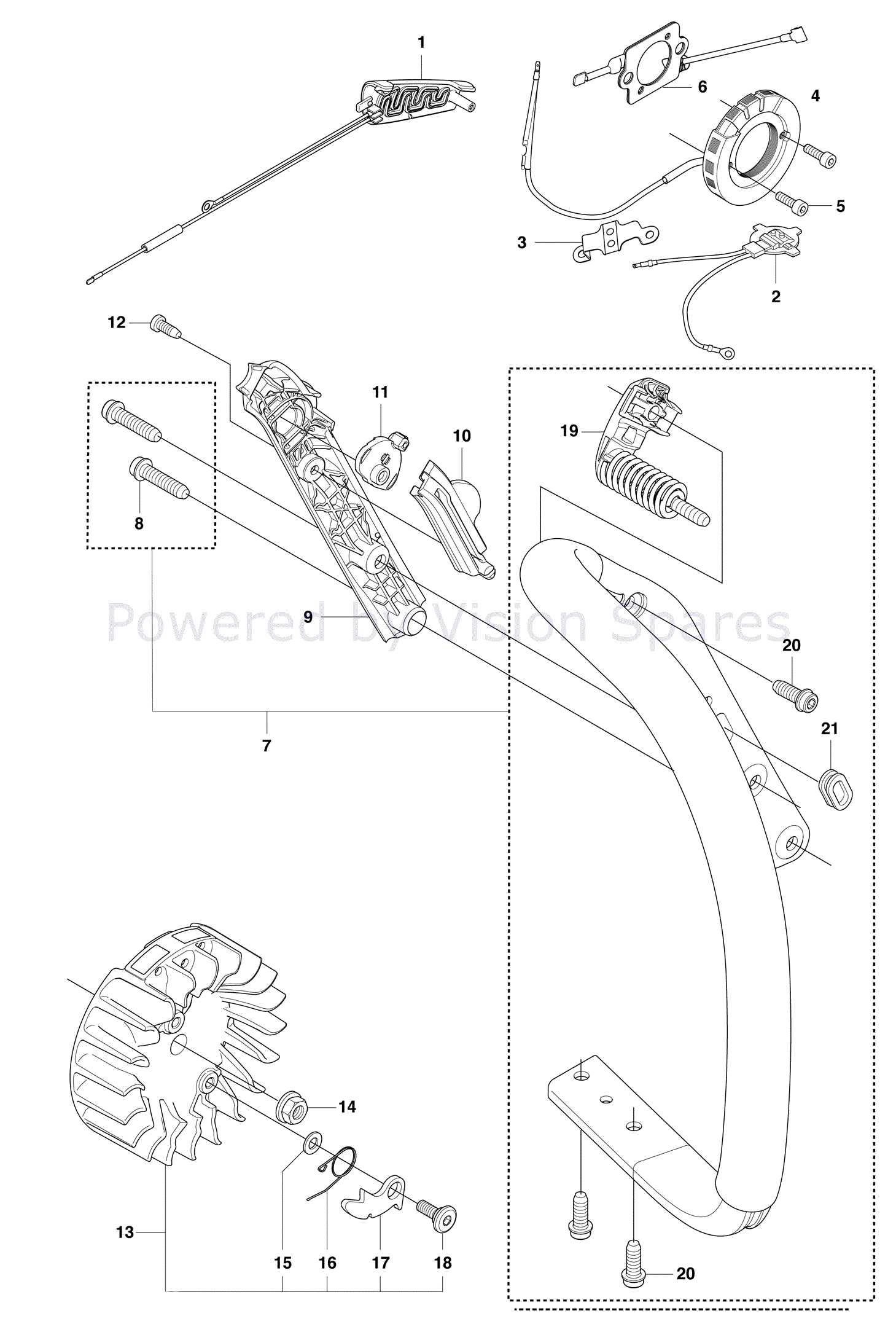 husqvarna trimmer parts diagram