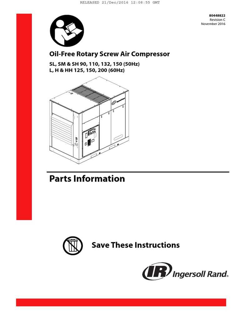 ingersoll rand compressor parts diagram