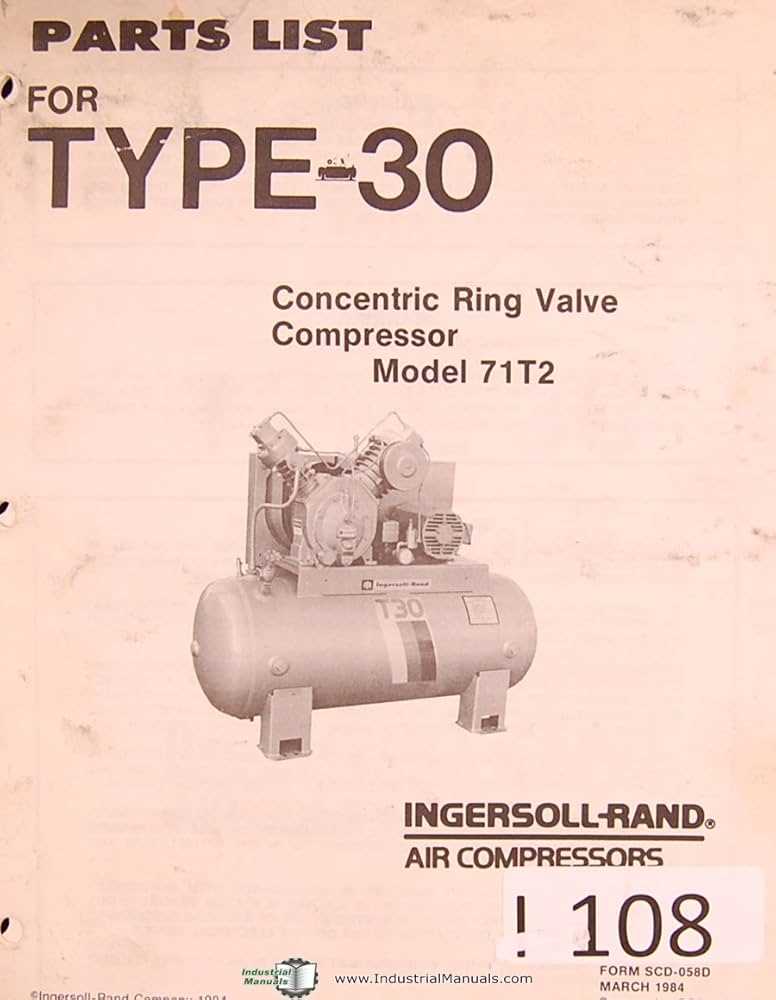 ingersoll rand compressor parts diagram