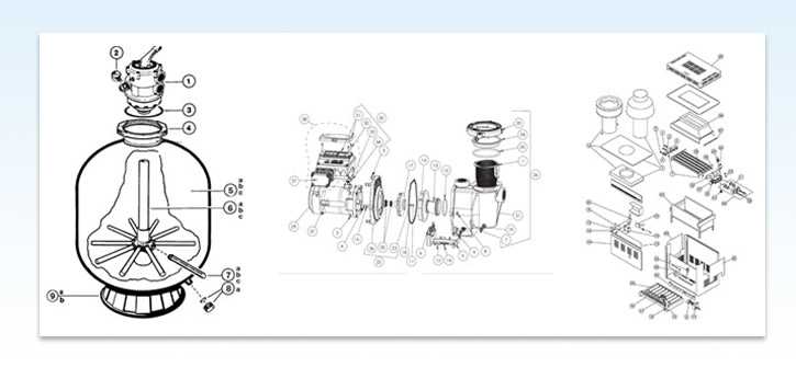 inground pool parts diagram