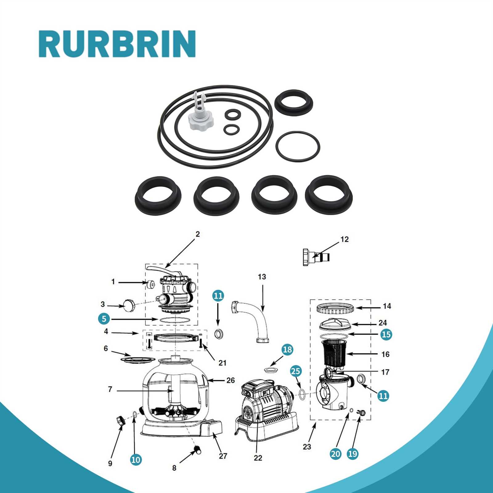 intex pool pump parts diagram