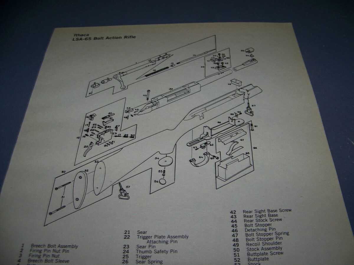 ithaca m49 parts diagram