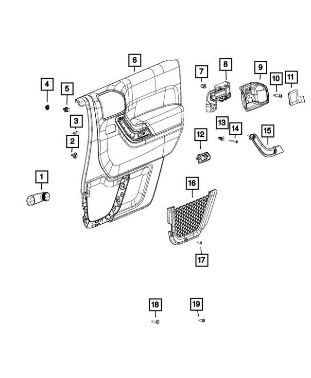 jeep wrangler door parts diagram