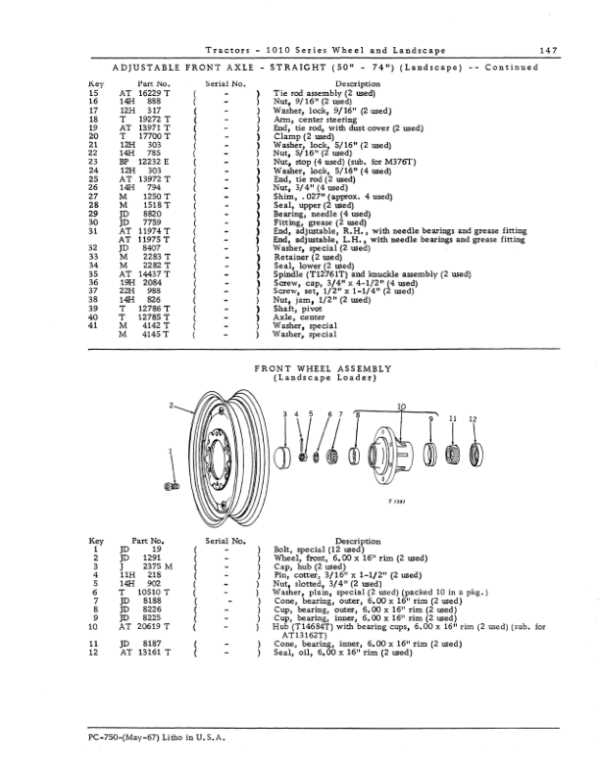 john deere 1010 parts diagram