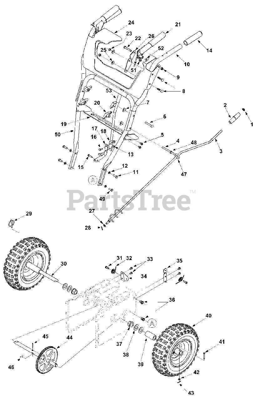 john deere 1032 snowblower parts diagram