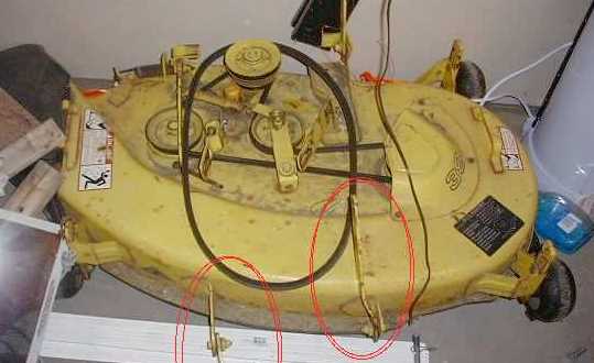 john deere 160 mower deck parts diagram