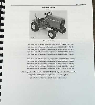 john deere 180 parts diagram