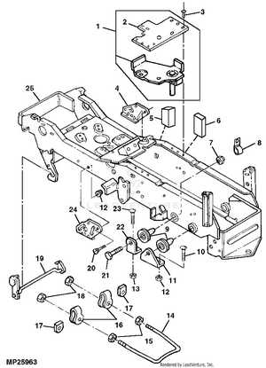 john deere 345 48 mower deck parts diagram