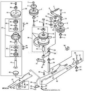 john deere 345 48 mower deck parts diagram