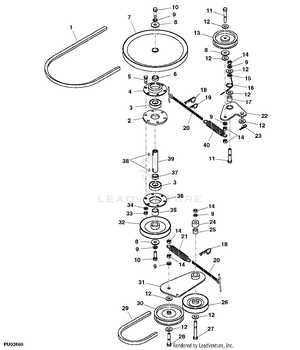 john deere 42 mower deck parts diagram