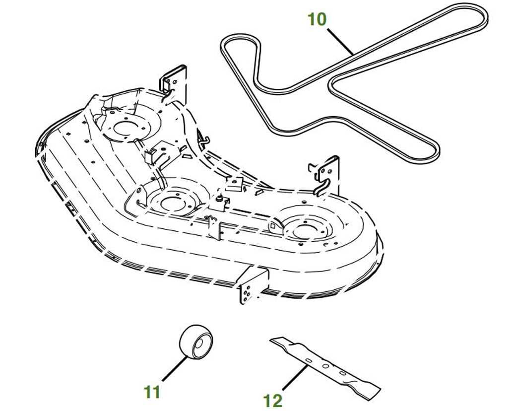 john deere 48c mower deck parts diagram